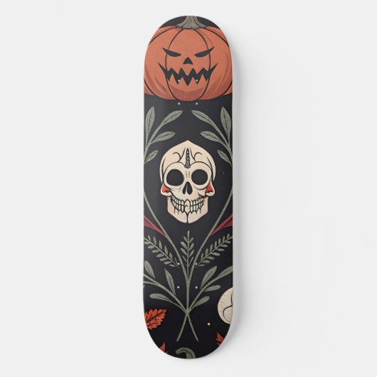 Halloween Vibes Pattern Skateboard (Voorkant)