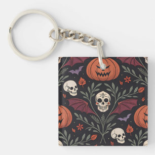 Halloween Vibes Pattern Sleutelhanger
