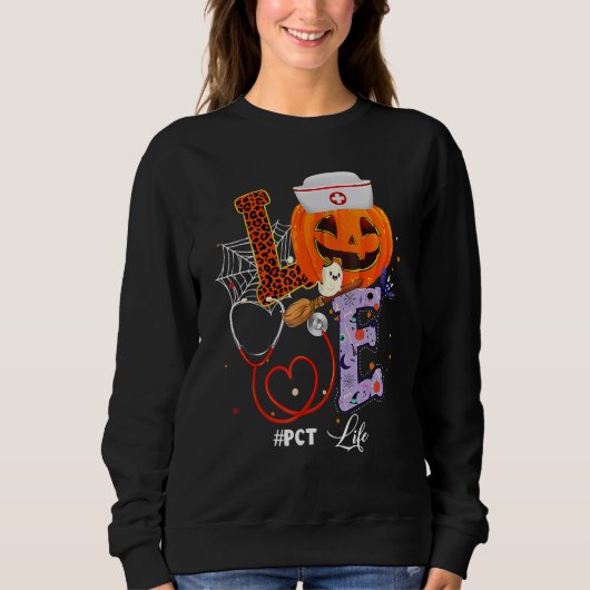 Halloween vibes PCT Life Pumpkin Nurse Outfit for Trui (Voorkant)