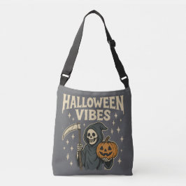 Halloween Vibes Reaper - Grijs Crossbody Tas