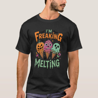 Halloween Vibes Spooky Ice Cream Ik ben Freaking M T-shirt