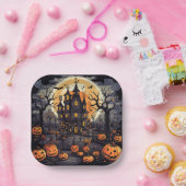 Halloween vierkant papier bord (Feest)