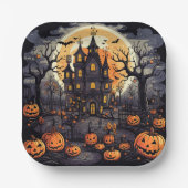 Halloween vierkant papier bord (Voorkant)