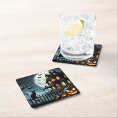 Halloween Vierkante Kartonnen Onderzetter (Insitu)