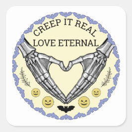 Halloween Vierkante Sticker