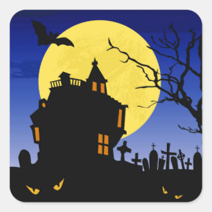 Halloween Vierkante Sticker