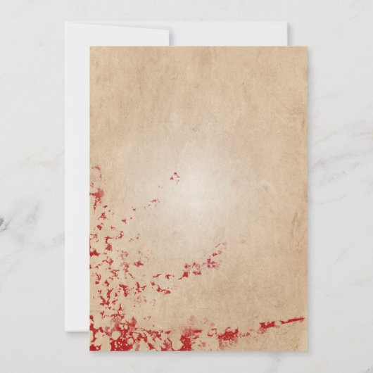 Halloween Vintage Crâne Cocktail Party Invitation (Dos)