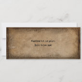 Halloween Vintage Haunted House Ticket Invitation (Dos)