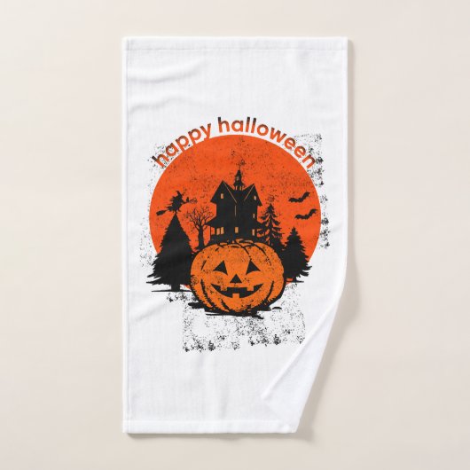 Halloween vintage Joyeux Halloween 2 (Serviette à main)