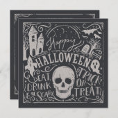 Halloween vintage Spooktaculaire | Invitation du p (Devant / Derrière)