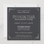 Halloween vintage Spooktaculaire | Invitation du p (Dos)