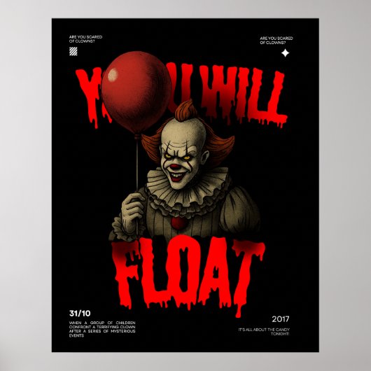 Halloween Vintage Spooky  Poster (Voorkant)