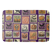 Halloween Vintage Stamp Pattern  Badmat (Voorkant)