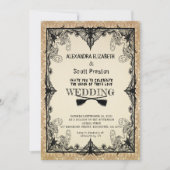 Halloween vintage wedding Invitation (Devant)