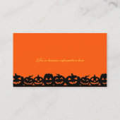 Halloween visitekaartje "Happy Halloween" (Achterkant)