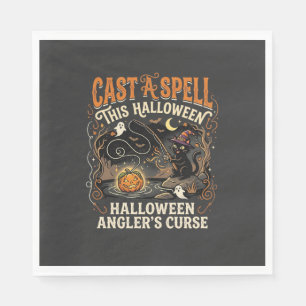 Halloween Vissen Spreuk Nacht Servet