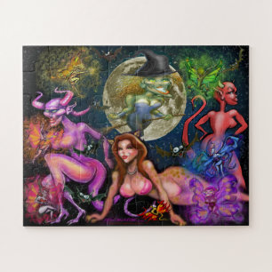 Halloween Vixens Legpuzzel