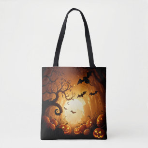 Halloween/vleermuis/pompoen/Herfst Draagtas