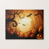 Halloween/vleermuis/pompoen/Herfst Legpuzzel (Horizontaal)