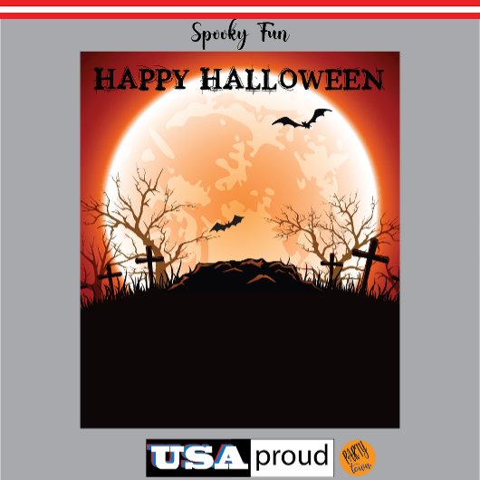 Halloween Vleermuis Sociale Kerkhof Foto Achtergro Wandkleed