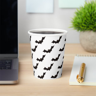 Halloween, vleermuispatroon, Trick or treat, Boo Papieren Bekers