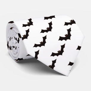 Halloween, vleermuispatroon, Trick or treat, Boo Stropdas