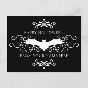 Halloween vleermuisrecept briefkaart