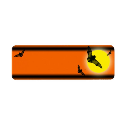 halloween vleermuizen etiket (Voorkant)