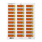 halloween vleermuizen etiket (Full Sheet)