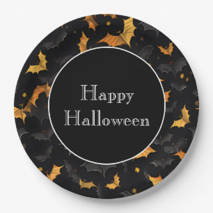 Halloween Vleermuizen Papier Borden Papieren Bordje