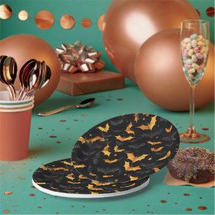 Halloween Vleermuizen Papier Borden Papieren Bordje