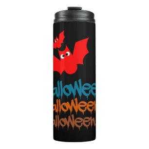 Halloween vleermuizen! thermosbeker