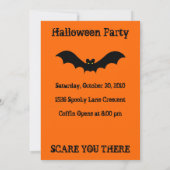 Halloween vleermuizen uitnodiging (Achterkant)