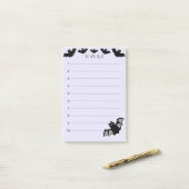 Halloween vliegende vleermuizen op maagdenpalm To  Post-it® Notes (Op bureau)