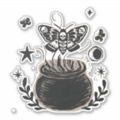 Halloween vlinder sticker (Voorkant)