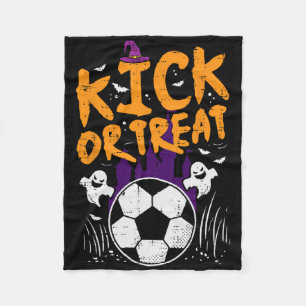 Halloween Voetbal Schop Of Behandel Voetbal Kostuu Fleece Deken