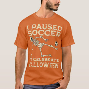Halloween Voetbal Skeletspeler Sport All Ha T-shirt