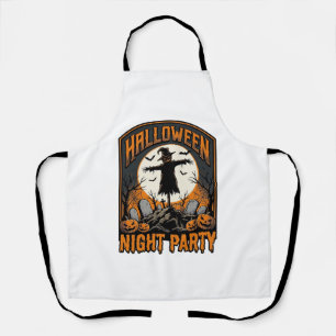 Halloween Vogelverschrikker Shirt Vintage Kerkhof Schort