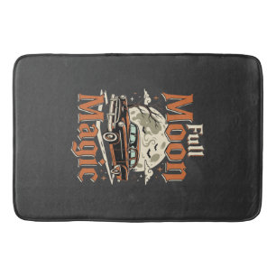 Halloween Volle Maan Magie Vintage Auto Badmat