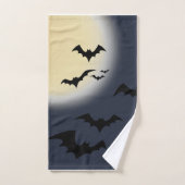 Halloween volle maan met vleermuizen bad handdoek (Handdoek)