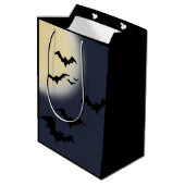 Halloween volle maan met vleermuizen medium cadeauzakje (Achterkant Gekanteld)