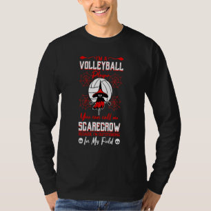 Halloween Volleybal Speler Spel Sport Griezelen Li T-shirt