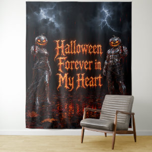 Halloween voor altijd in mijn hart gotische pompoe wandkleed