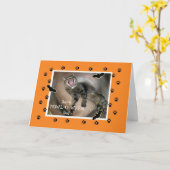 Halloween voor pap Scaredy Cat Bats Kaart (Gele Bloem)