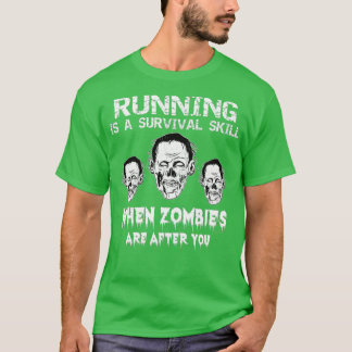Halloween voor runners die jogging uitvoeren t-shirt