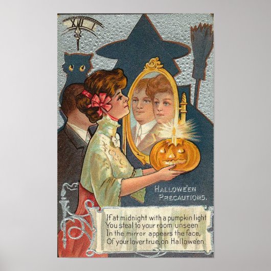 Halloween Voorzorgsmaatregelen Kaart Poster (Voorkant)