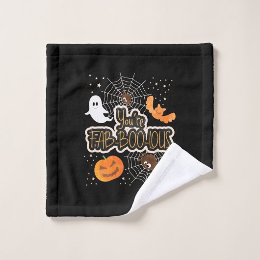 Halloween vous êtes fabbooléens (Gant de toilette)
