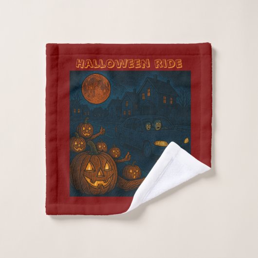 Halloween vous traque (Gant de toilette)