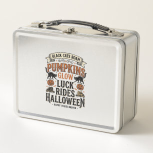 Halloween vrachtwagenchauffeur shirt met zwarte ka