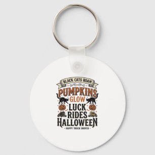 Halloween vrachtwagenchauffeur shirt met zwarte ka sleutelhanger